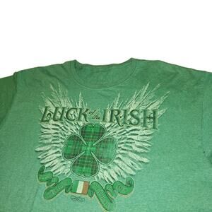 Vintage Sun Faded Men's Green St. Patrick's Day Luck of the Irish T-Shirt XL